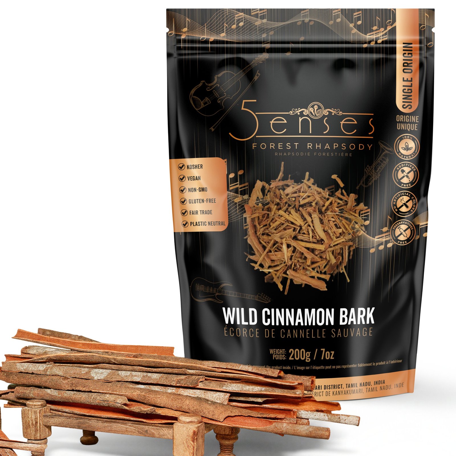 23 5Senses Wild Cinnamon Bark <br> Écorce De Canelle Sauvage | Forest Rhapsody - Image 1