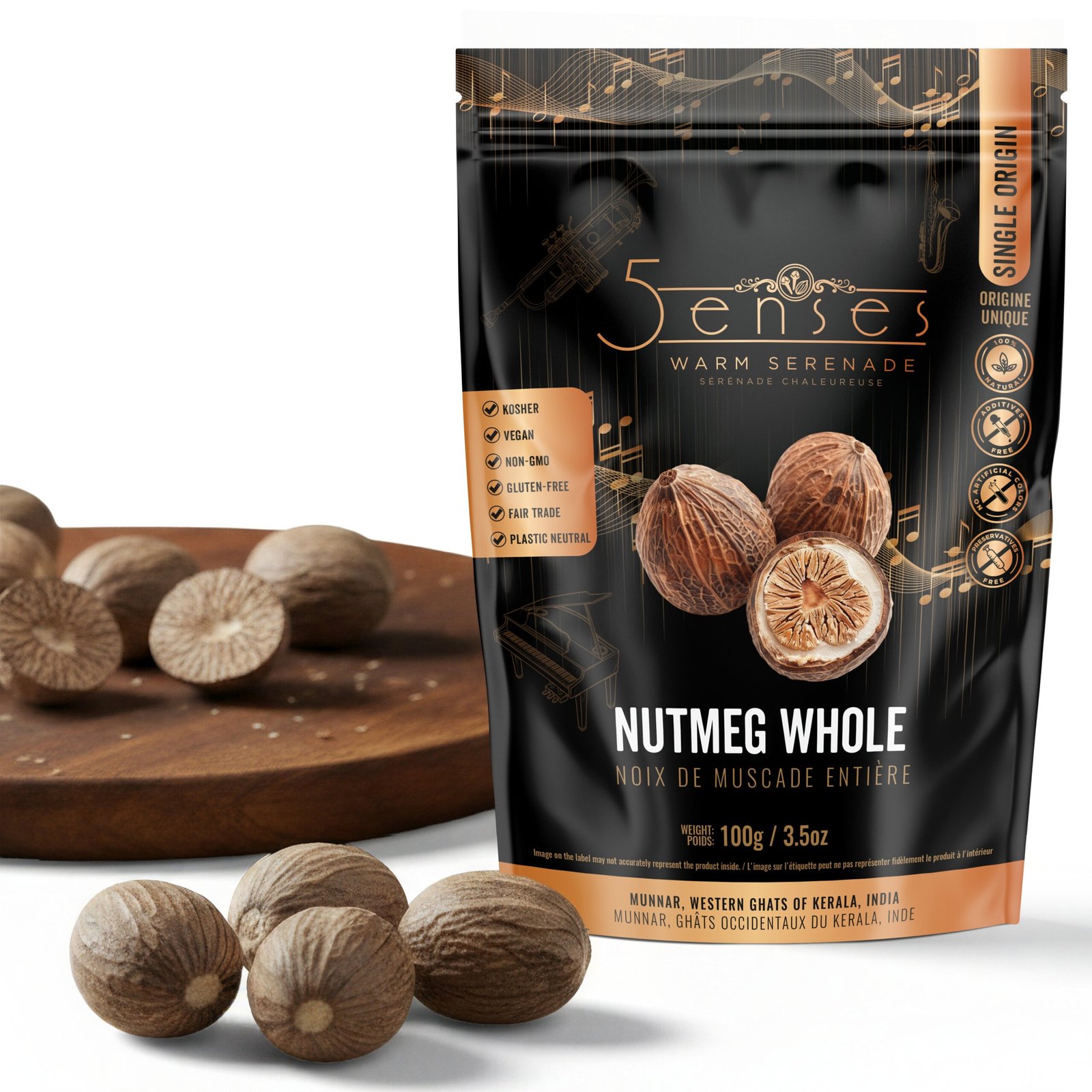 28 5Senses Nutmeg Whole <br> Noix De Muscade Entière | Warm Serenade - Image 1